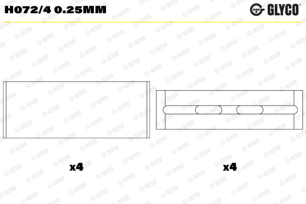 H072/4 0.25MM